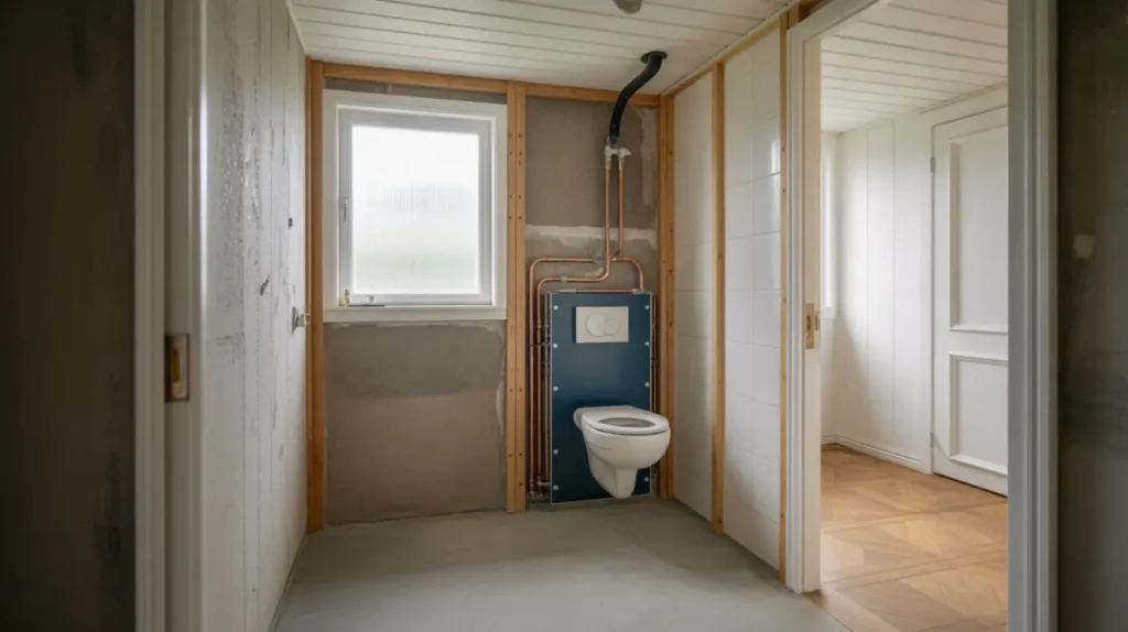 montering av v ggh ngd wc med dold cistern i m rsta sigtuna